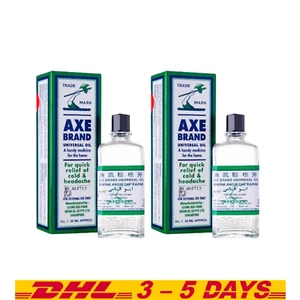 2 X Axe Brand Universal Medicated Oil 56ml Cold Headache Insect Bites Relief DHL - Picture 1 of 6