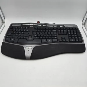 Microsoft Natural Tastiera Ergonomica Curva Cablata - 4000 v1.0 Modello 1048 KU-0462 - Foto 1 di 9