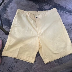 NWOT Brooks Brothers 346 Men’s 40 Shorts Yellow 7 Inch Cotton - Picture 1 of 5