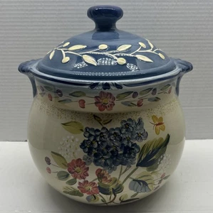 Biscottiera grande vintage certificata internazionale Flora di Pamela Gladding - Foto 1 di 16