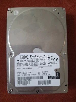 IBM Deskstar DTLA-305020 20.5GB IDE HDD 3,5 funktionsfähig getestet - Bild 1 von 3