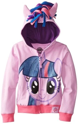 My Little Pony Big Girls Zip-up Hoodie, Twilight Sparkle, Large (12/14) - Image 1 of 3