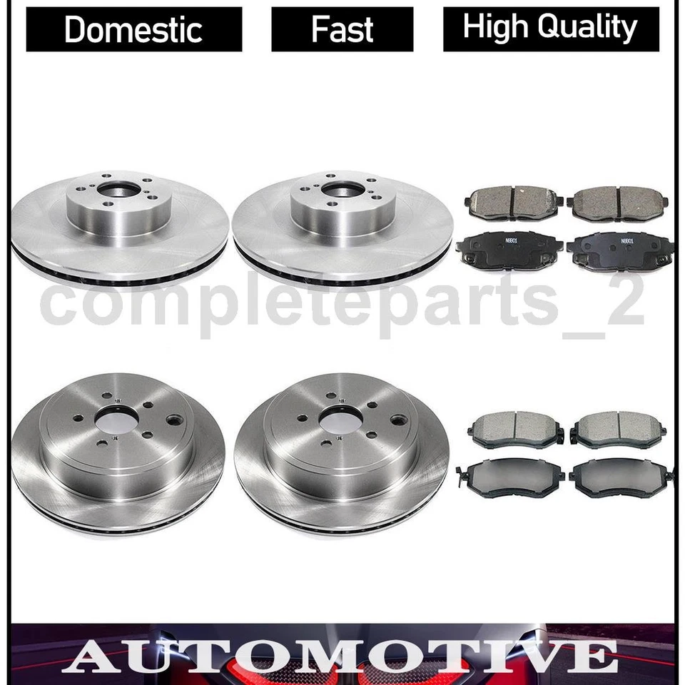 Juego de pastillas de freno de disco rotor de freno de disco para Toyota 86 DuraGo 2017-2019 6 piezas Foto 1 de 4