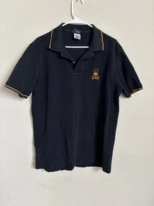 Psycho Bunny Polo Shirt Mens 7 Large Blue Lightweight Short Sleeve Pima Cotton * - Picture 1 of 7