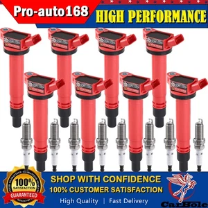 8Pack Ignition Coil & Spark Plug For Lexus LS460 Toyota Sequoia 5.7L 90919-02250 - Picture 1 of 15