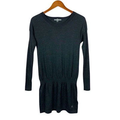 Vestido Suéter Smartwool Tabaretta Negro Lana Merino Túnica Mini Para Mujer M Foto 1 de 4