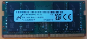 Micron 8GB 2Rx8 PC4-2133P DDR4 17000Mhz 260Pin SODIMM Laptop Memory Non-ECC 8gb - Picture 1 of 1
