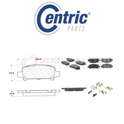 Centric Ceramic Disc Brake Pads w Shims for 2003-2006 Subaru Baja 2.5L H4 - pf Foto 1 de 4