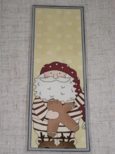PRIMITIVE SANTA CLAUS LAMINATED BOOKMARK CS1219 - Picture 1 of 1
