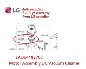EAU64483702   Motor Assembly,DC,Vacuum Cleaner - Picture 1 of 4