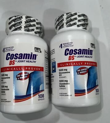 (2)~Cosamin DS for Joint Health 216 capsules. Glucosamine+chondroitin Exp 06/26 - Image 1 of 3