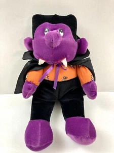 Count Dracula Purple Halloween Plush With Cape Vintage By Good Stuff 10” Tall - Picture 1 of 13