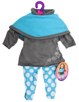 My Life As 18" Muñeca Escuela Niña Conjunto Conjunto - Poncho, Vestido y Pantalones a Lunares NUEVO Foto 1 de 4