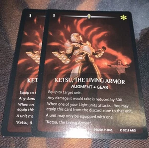 Argent Saga Singles - Ketsu, the Living Armor x2 - Promo Full Art (Non-Foil) - Picture 1 of 1