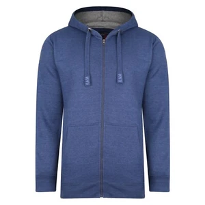 Sudadera con capucha con capucha para hombre lisa talla grande talla grande 2XL a 8XL chaqueta azul - Imagen 1 de 1
