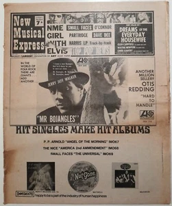 New Musical Express July 1968 SMALL FACES Tyrannosaurus Rex Dave Dee DBMT... - Picture 1 of 6