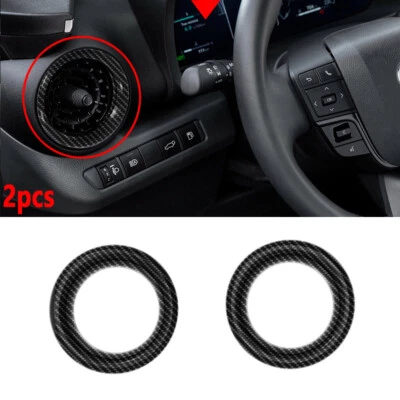Se adapta a Toyota C-HR 2025 fibra de carbono interior ventilación lateral salida cubierta anillo de ajuste - Imagen 1 de 4