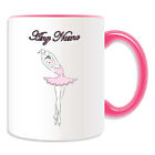 Personalised Gift Ballet Girl Mug Money Box Cup Dance Dancer Swan Lake Name Tea