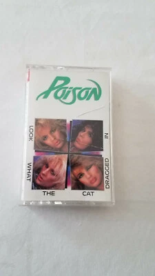 Poison Look What The Cat Dragged In Cassette Tape 1986 Capitol Vtg Rock Glam  - Image 1 of 4