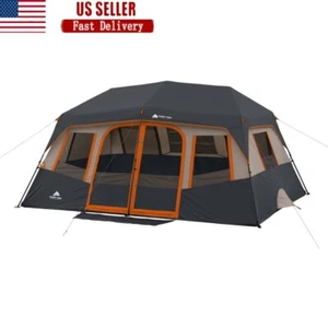 10 Person Instant Cabin Tent Easy Setup Outdoor Camping Gear with Room Divider - Picture 1 of 13