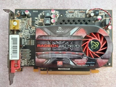 Tested GOOD XFX ATI Radeon HD 5670 512MB GDDR5 PCIe Graphics Video Card GPU - Image 1 of 2
