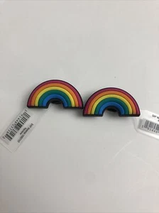 CROC JIBBITZ RAINBOW Shoe Charm 2 pack (a51) - Picture 1 of 3