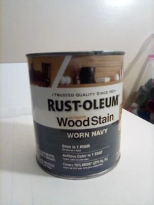 NEW Rustoleum 32 Oz Wood Stain Worn Navy Blue FREE SHIPPING - Picture 1 of 2