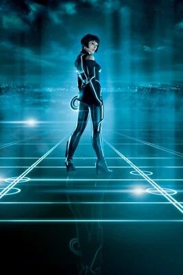 2010 Tron Legacy Movie Poster 11X17 Jeff Bridges Olivia Wild Garrett Hedlund 🍿