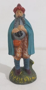 40330 Pastorello Presepe - Statuina in cartapesta - Suonatore cornamusa - 12 cm - Picture 1 of 7