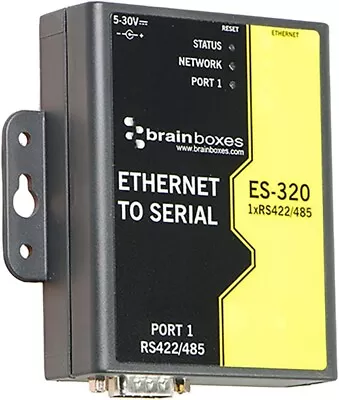 Brainboxes ES320 Device Server 10MB LAN, 100MB LAN, RS422, Rs485 (ES-320) - Image 1 of 3