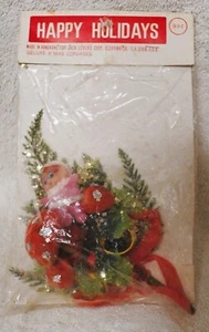 Christmas Elf Pixie Pin Corsage in Original Package Vintage RARE - Picture 1 of 3