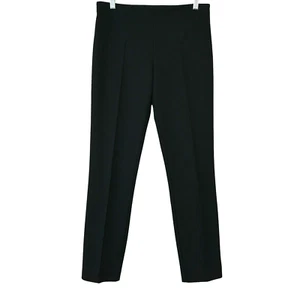 The Row High Waist Pants Size 6 Black Ponte Knit Cropped Stretch - Picture 1 of 10