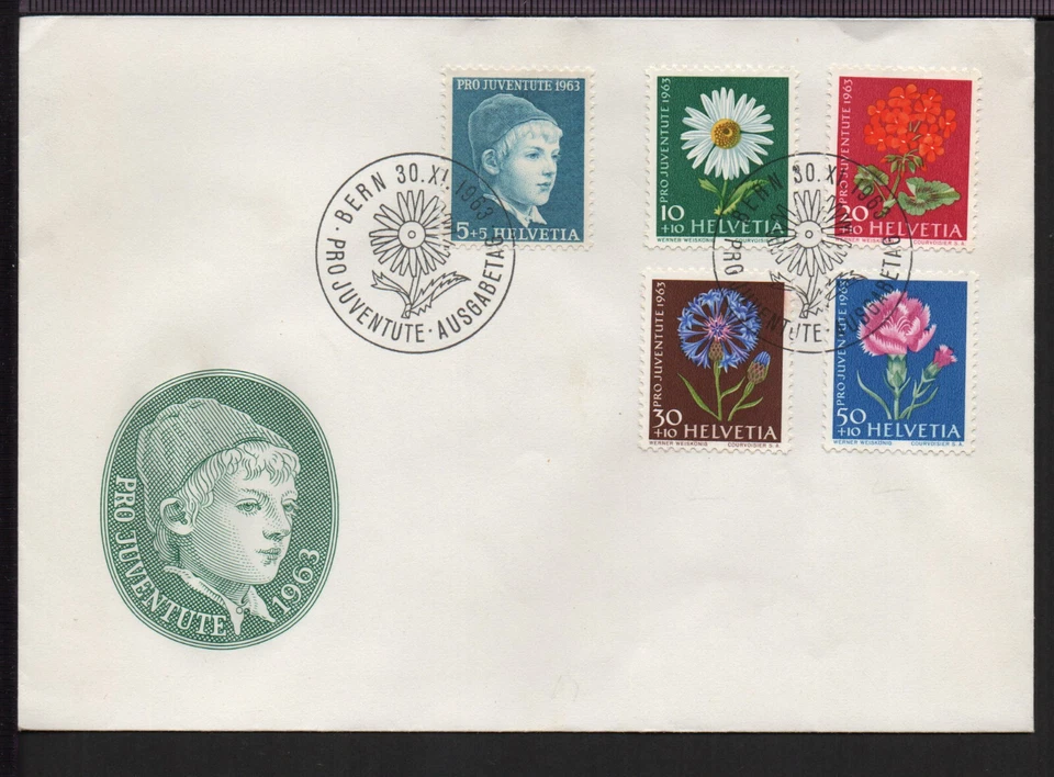 ✔️ Switzerland HELVETIA FDC COVER - Image 1 of 1