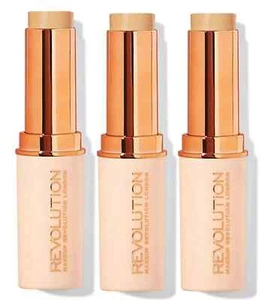 3 Pack Makeup Revolution Fast Base Stick Foundation F9 0.21 oz NEW SEALED - Picture 1 of 5