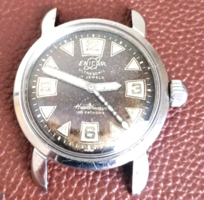 SERVICED WORKING 1955 Enicar Ultrasonic Healthways (sea pearl) 100 Fathoms - Image 1 of 4