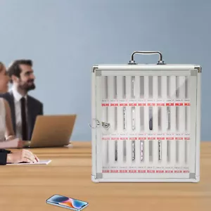 Gabinete de almacenamiento de teléfono celular de aluminio con cerradura de 30 ranuras para oficina y escuela - Imagen 1 de 18