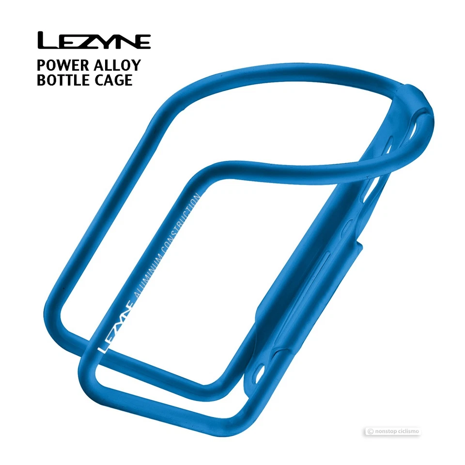 Lezyne POWER Aluminum Bicycle Water Bottle Cage : BLUE - Image 1 of 1