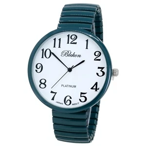 Geneva Super Large Stretch Watch Clear Number Easy Read (Teal) - Picture 1 of 6