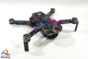 DJI MINI 2 - SKIN - DESIGN: Coloured Pixels  - Decal - Wrap -  Folie - Picture 1 of 9