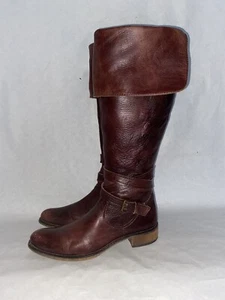 BOTAS HASTA LA RODILLA BUFFALO LONDON MUJER CUERO MARRÓN UK TALLA 6 EU 39 BT037 - Imagen 1 de 9