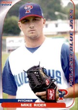 2004 Pulaski Blue Jays Choice #23 Mike Rider Fairfield California Baseball Card