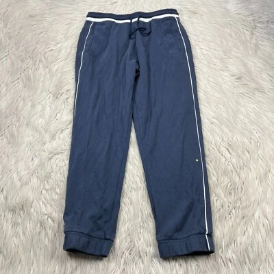 Pantalones deportivos Hugo Boss para hombre M azul marino tejidos a rayas laterales Foto 1 de 4