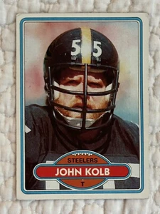 Tarjeta de fútbol americano 1980 Topps Pittsburgh Steelers #436 John Kolb - Imagen 1 de 2