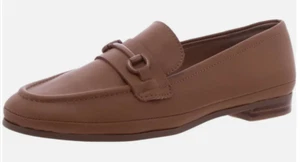 Aqua College Women's Waterproof Bossy Slip-On Leather Loafers, Tan Size 10M - Picture 1 of 6