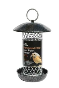 Hammered Steel Suet Pellet Feeder Tom Chambers Wild Bird Care CS051 - Picture 1 of 1