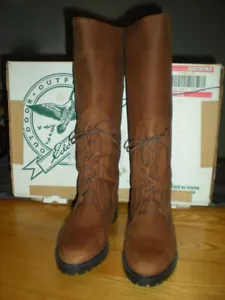 Leather Riding Style Boots Size 9B New - Picture 1 of 8