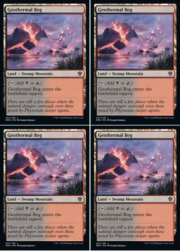 MTG - 4x GEOTHERMAL BOG - Dominaria United (C) - Image 1 of 1