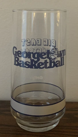 Big East NCAA Basketball Vintage Georgetown University Hoyas Getty Glass Cover