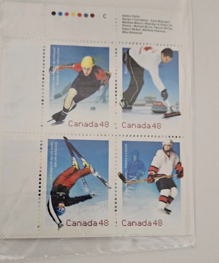 Canada 2002 Olympic Winter Games #1939a Set of Corner Inscription Blocks  - Image 1 of 1