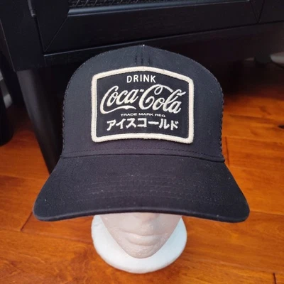 Coca Cola X American Needle Languages Snapback Trucker Gorra Gorra Gorra Negra/Blanca Foto 1 de 4